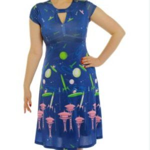 Lindy Bop Juliet Space Dog Dress